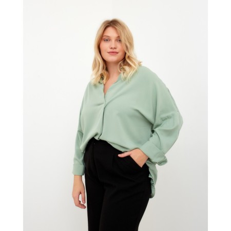 Women's shirt MIST PLUS-SIZE, R.54, Green-5