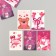 Cardboard "Van Love" set 10 pcs (5 types) 4x6 cm
