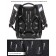 School Standard School, 34 x 26 x 14 cm, Skyname 2000 "Dinosaur"+ Watch, Black/Gray 2089