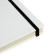 Diary of Leduced A5, 160 sheets MEGAPOLIS VELVET, solid cover, artificial leather, lies, on an elastic band, tinted block 70 g/m2, white