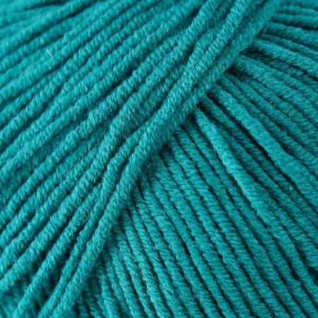 Jeans yarn 55% cotton, 45% acrylic 160m/50g (63 peacock green)-3