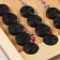 Wooden backgammon large, board game "Green Pattern", 60 x 60 cm, with checkers