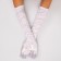 Carnival accessory - gloves with assembly, white color