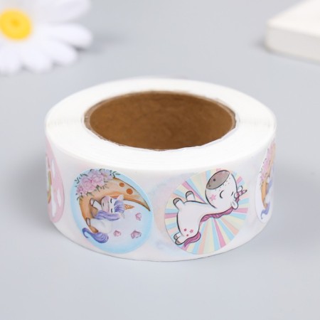 Stick Paper "Unicorn" d = 2.5 cm 500 pcs in a roll 3x6.5x6.5 cm-2