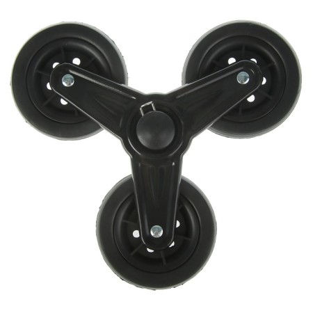 Triple cart wheel, d = 90 mm, black-1