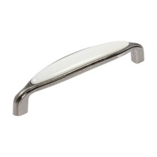 Cappio cramics bracket handle, 128 mm, old silver color