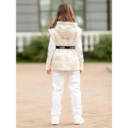 Vest for girls, height 122 cm, holographic color-4