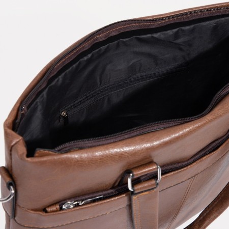 Male bag, brown color-5