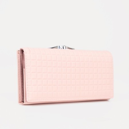 Women's wallet on magnets, powder color