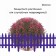 Decorative fence, 35 × 210 cm, 5 sections, plastic, lilac, Gotika, Greengo