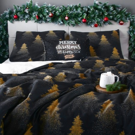 Ethel Bedding Ethel Golden Christmas 200x217 cm, 220x240 cm, 70x70 cm - 2 pcs, calico-1