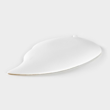 Dice dish of the Golden Leaf, 31 × 17 × 3 cm, white color-2