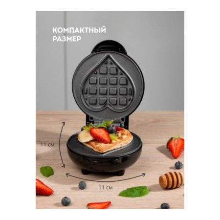Electric Galaxy Gl 2980, 800 W, Viennese waffles, anti -stick coating, black-6