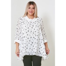 Women's tunic, size 74, white color