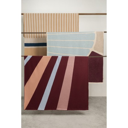Cottage blanket with Tea Plantation Terra, size 130x180 cm-3