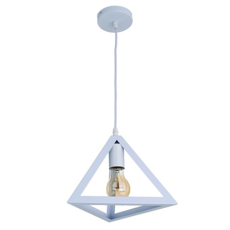 Squirry of the suspension "Pyramid" 1x40W E27 white 16x16x116 cm-3