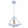 Squirry of the suspension "Pyramid" 1x40W E27 white 16x16x116 cm