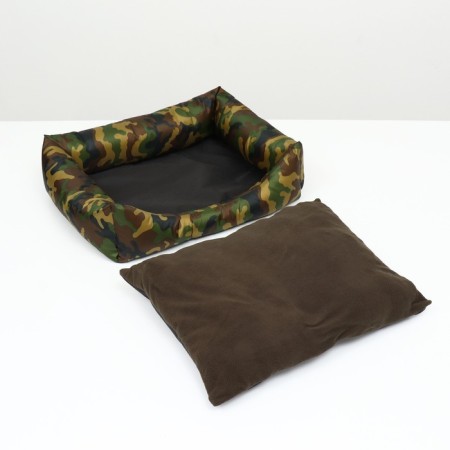 A stove with a removable pillow "Camouflage", 55 x 45 x 15 cm-4