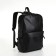 City backpack of artificial leather with lightning, 3 pockets, black color