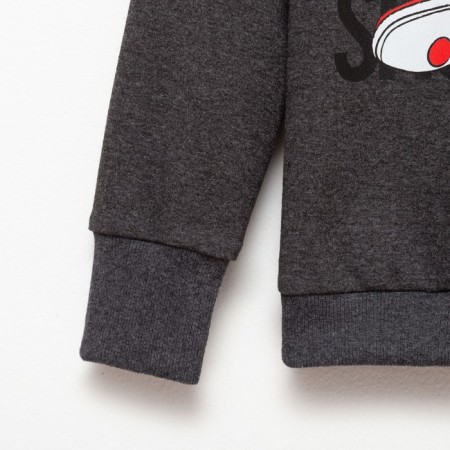 Kit for children (sweatshirt, trousers) minku: casual collection color Anthracite, height 128-8