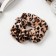 Hair elastic band "Orbit" Leo Print, 10 cm, brown-beige