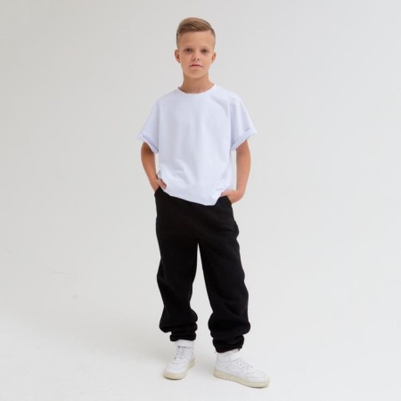Children's pants Minaku: Basic Line Kids, Black Color, Height 104-4