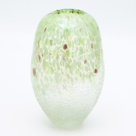 Flowers Vase "Jasmine" made of colored glass 23.5 × 15.5 × 15.5 cm-1