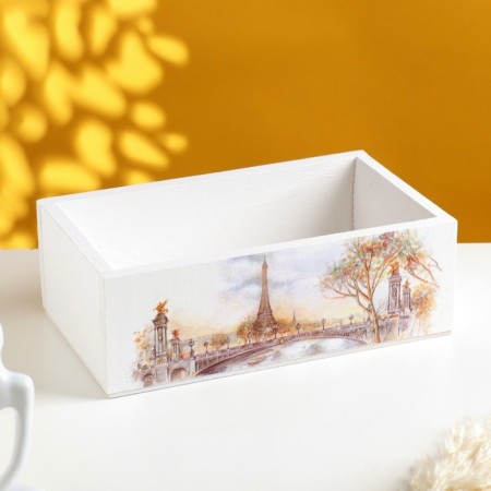 Kashpo Floristic Wooden "Provence No. 1" 24.5x14.5x8 cm