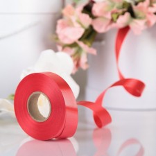 Tape for decor and gifts, scarlet, 2 cm x 45 m