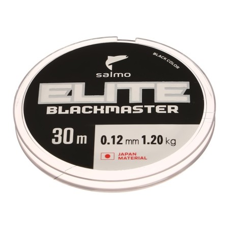 Monophile Winter Salmo Elite BlackMaster fishing line, diameter 0.12 mm, test 1.2 kg, 30 m