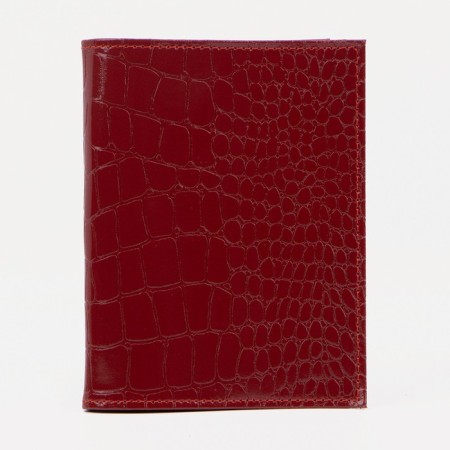 Cover for autoDocations and passports, red color