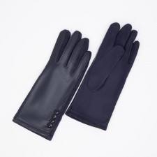 Gloves are female, dimensionless, without insulation, blue color