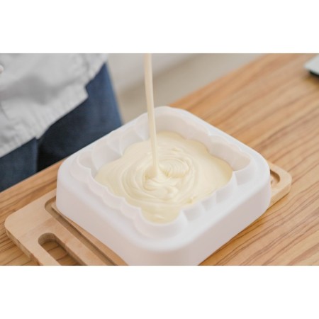 Form for mousse desserts and baking konfinetta "air bubbles", silicone, 20 × 5.5 cm, white color-8