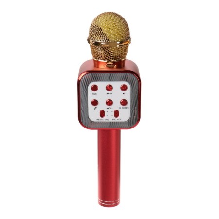 Microphone for Karaoke Belsis Ma3002BK, 3 W, 1200 mAh, Bluetooth, FM, Microsd, Red-1