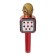 Microphone for Karaoke Belsis Ma3002BK, 3 W, 1200 mAh, Bluetooth, FM, Microsd, Red