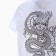 Women's T -shirt "Dragon", white color/Black print, size 52