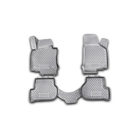 3D mats in the salon VW Golf VI 04/2009-2016, 4 pcs. (polyurethane)