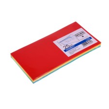 Envelope C65 114 x 229 mm, color, without a telling, without a window, a tear -off tape, 120 g/m2, colors: cream, yellow, red, blue, green, mix