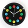 Watch Wall "Color Figures", D-20 cm, discrete move