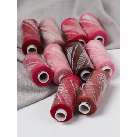 A set of household threads IDEAL 40/2, length 366 m, assorted color (pink shades), 10 pcs in units-3
