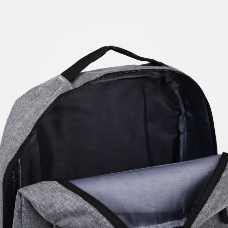 Youth backpack from lightning textiles, 2 pockets, gray color-5