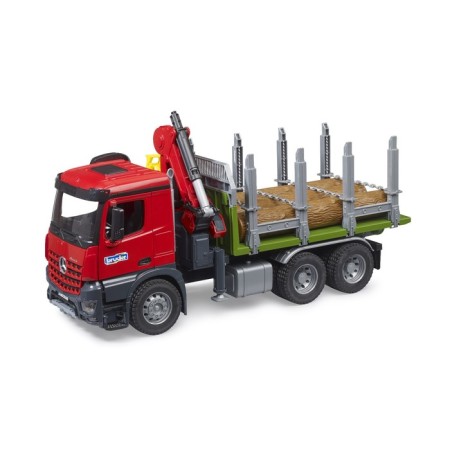 Bruder Mercedes truck for forest transportation, with logs-8