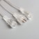Garland “icicles rhyflated” 2.5 × 0.3 m, IP65, transparent thread, 192 LED, glow warm white with a drain effect, 12 V effect