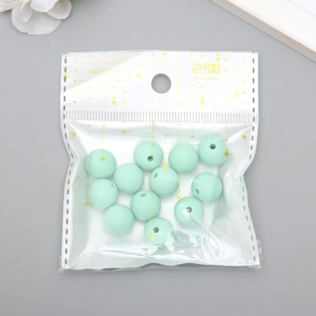 Busina silicone "round" delicate mint d = 1.2 cm-2