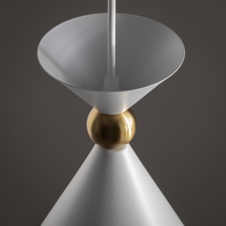 Suspended lamp Freya Fr5392PL-01W Moth, 250x250x1820 mm, E27, 1x60W, white color-7