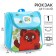 Children's backpack on a zipper from above, textiles, 20 cm x 11 cm x 26 cm "Winnie-Puh", Soyuzmultfilm