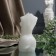 Interior candle "Women's figure", white