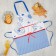 Apron "Regatta" 70x85cm, 130 g/m2, 100% cotton
