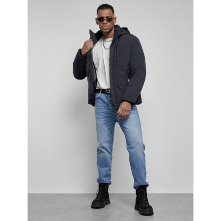 Sports male winter, size 60, dark blue color-14