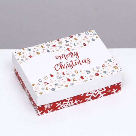 Gift box team "Snowflakes", 16.5 x 12.5 x 5.2 cm-6